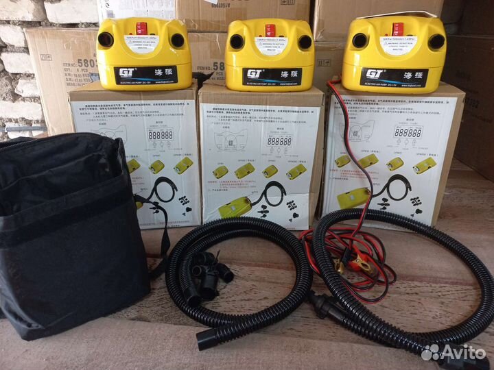 Насос для лодки электрический. Новый. Доставка