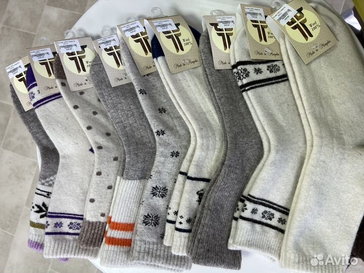 Носки из натуральной 100 шерсти