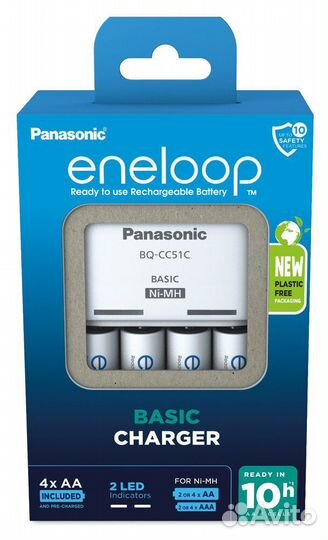 Зарядное устройство Panasonic Eneloop BQ-CC51+ 4AA
