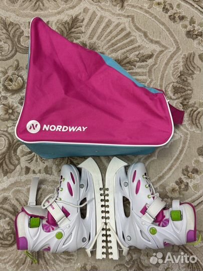 Коньки детские раздвижные 30-33р