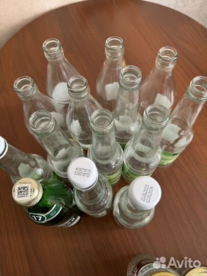Пустые Баночки агуша, стеклянные бутылки