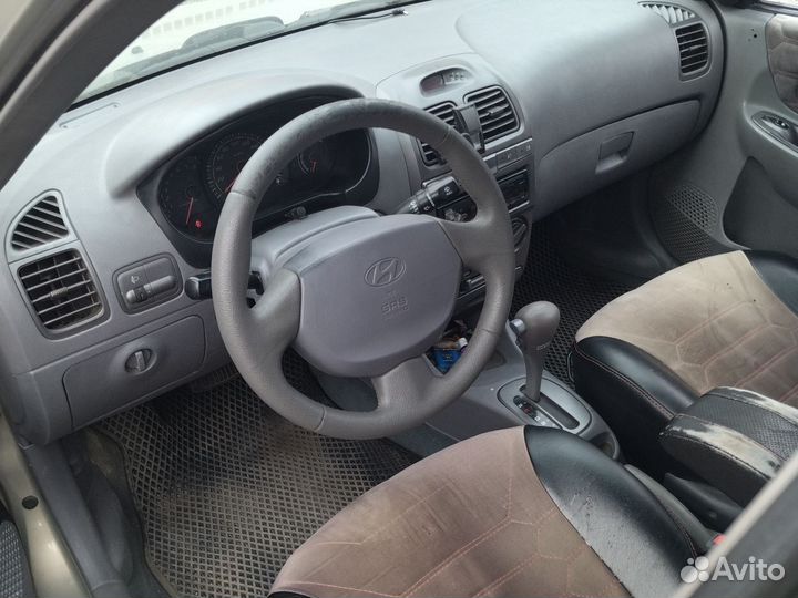 Hyundai Accent 1.5 AT, 2008, битый, 327 388 км