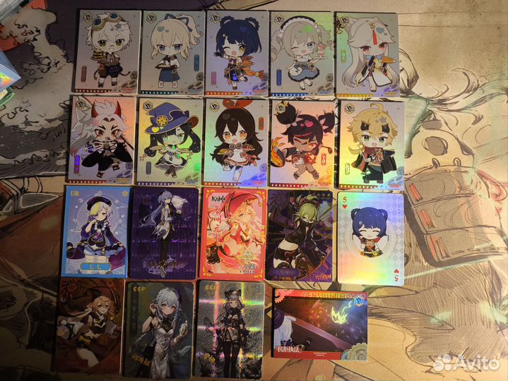 Карточки Геншин импакт