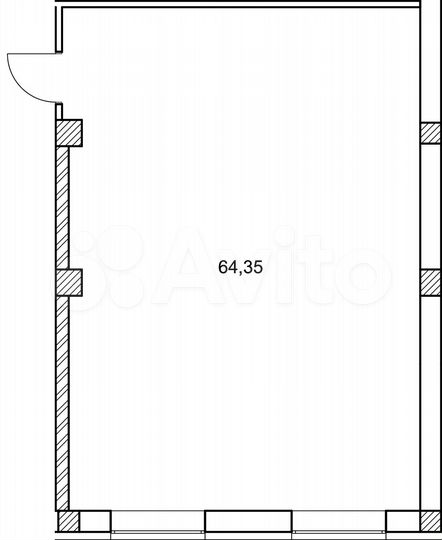 Свободного назначения, 64.22 м²
