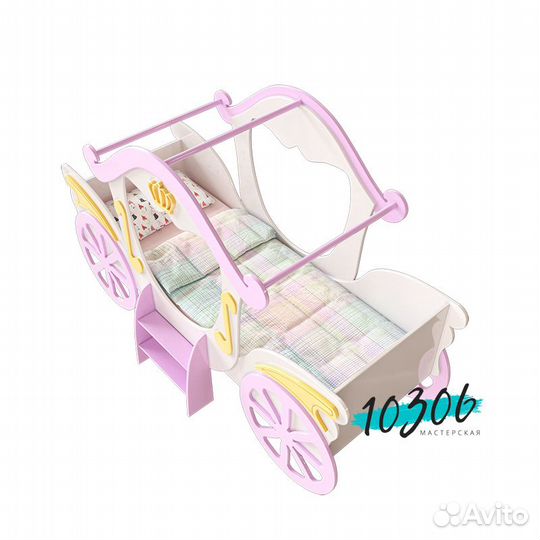 Детская кровать карета, кроватка в детскую девочки