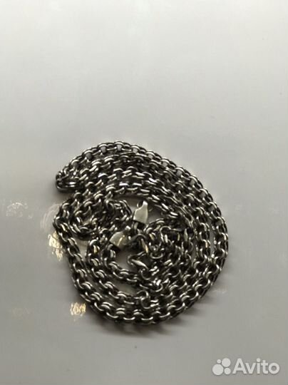 Серебряная цепь бисмарк 60 см