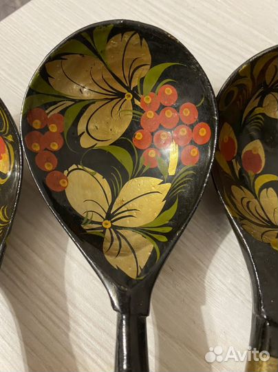 Деревянные ложки СССР набор