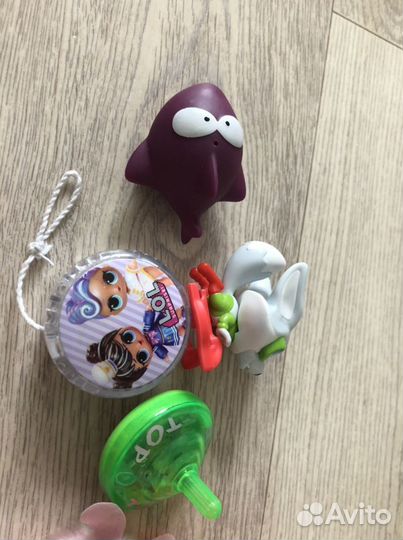 Тролли три кота прилипаллы игрушки пакетом