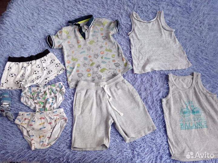 Огромный пакет вещей на мальчика