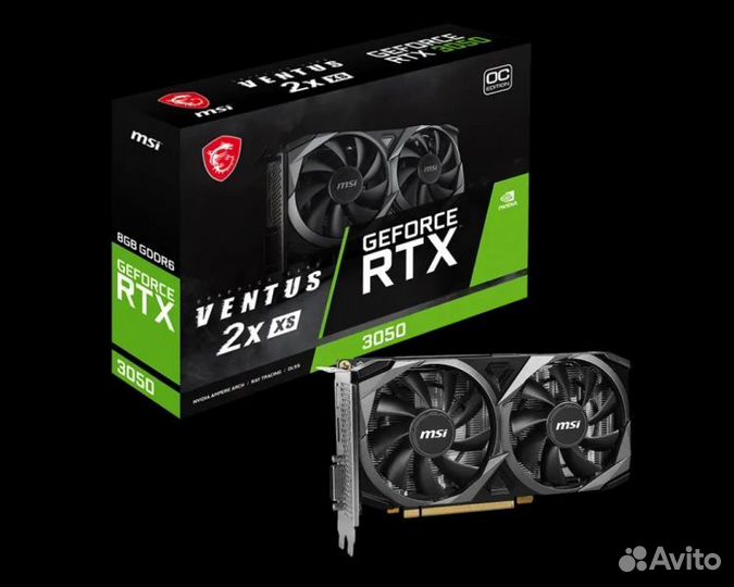 Видеокарта RTX 3050 MSI Ventus 2X XS OC