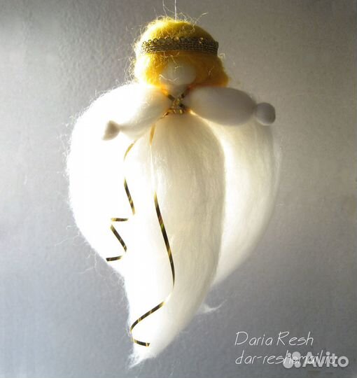 Ёлочная игрушка ангел новогодний сувенир