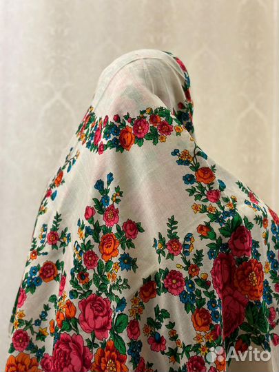 Платок шаль шерсть Павлопасалские платки