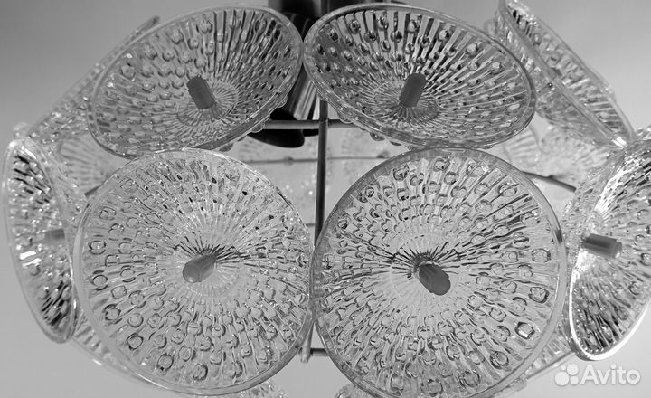 Люстра хрустальная,Винтажная,ретро,одуванчик,ссср