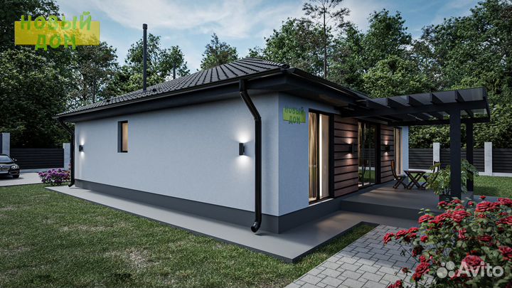 Готовый проект одноэтажного дома 120 м2