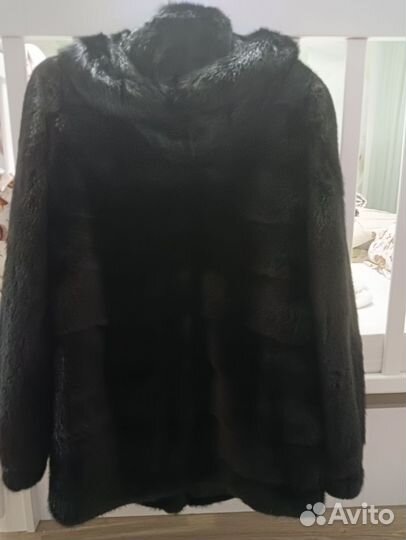Шуба норковая 48 50 короткая черная