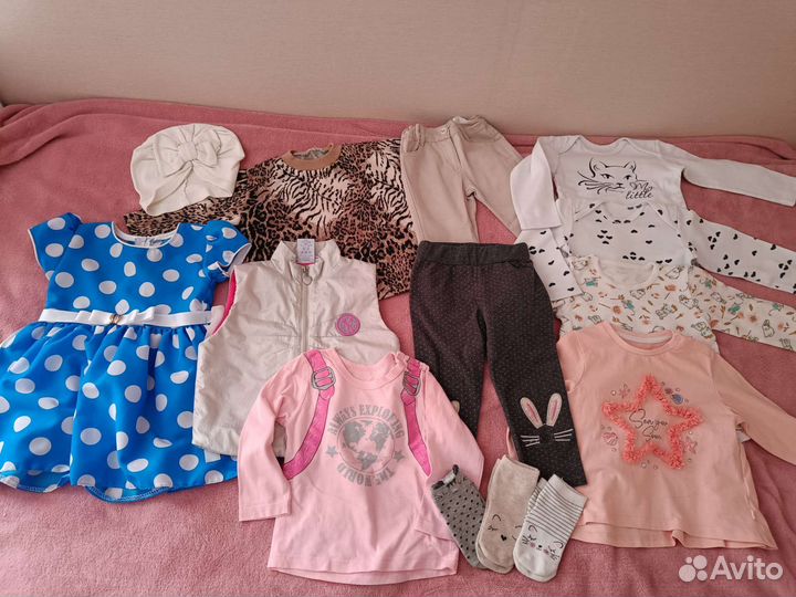 Вещи пакетом на девочку 80 86