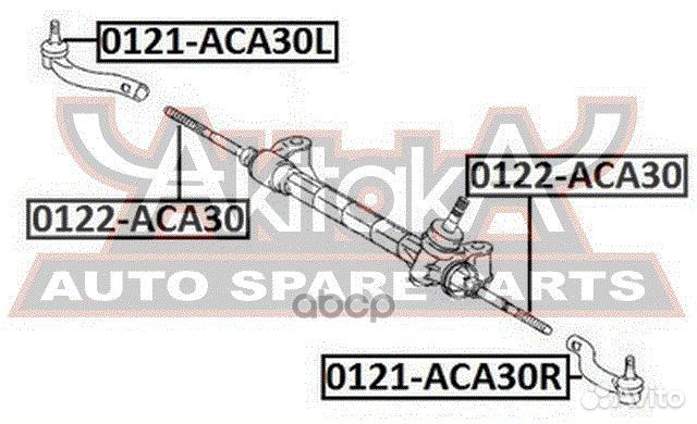 Наконечник рулевой правый 0121ACA30R asva