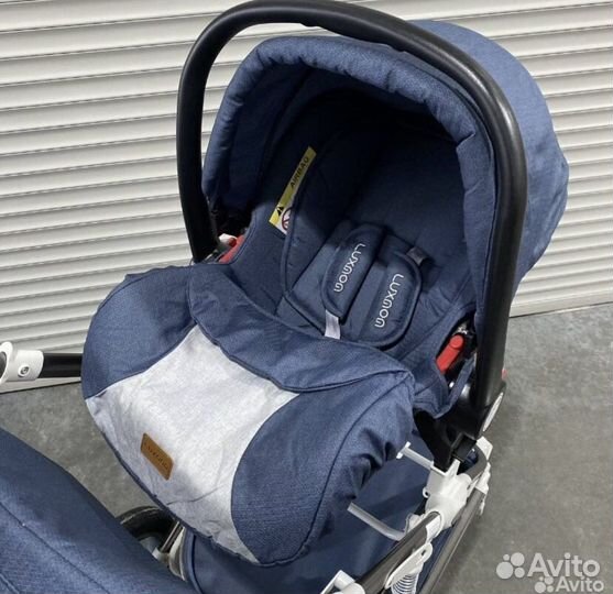 Коляска трансформер 3в1+ матрас, сумка, муфты