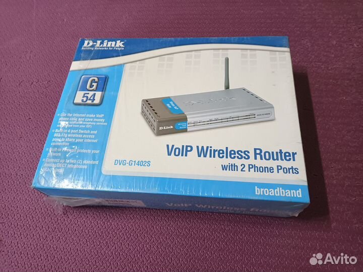 Голосовой SIP VoIP WiFi шлюз D-Link DVG-G1402S FXS