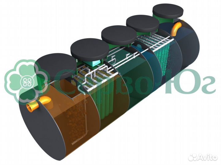 Септик для дома 3-5 чел, доставка бесплатная