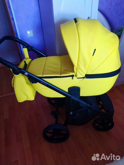 Коляска 2 в 1 эко кожа