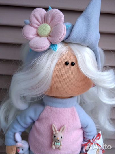 Интерьерная кукла тильда ручной работы