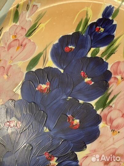 Дулево Гладиолусы настенная тарелка