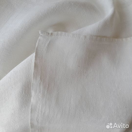 Скатерть белая лён СССР