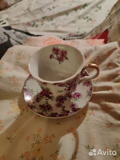 Времён СССР чашка с блицем из форфора