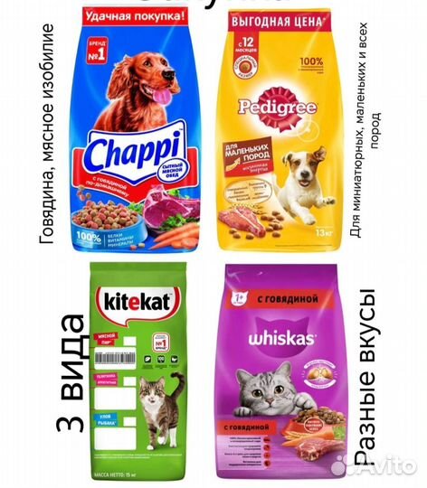 Корм для кошек и собак