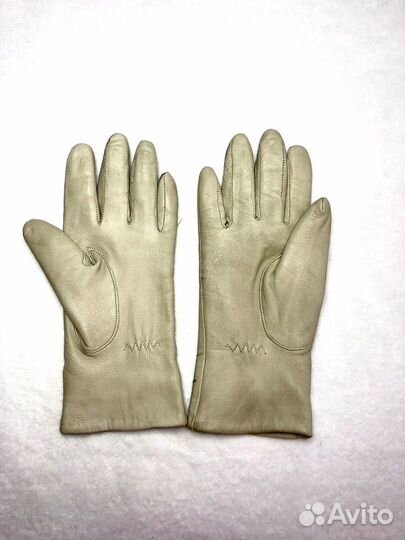 Перчатки женские бежевые