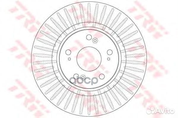 Диск тормозной перед DF6432S TRW