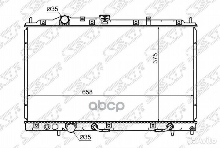 Радиатор Mitsubishi Colt 95-03 / Mirage 95-00