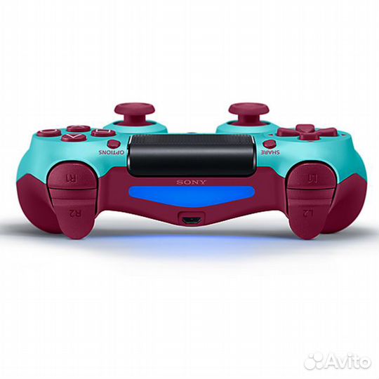 Dualshock 4 ягодно голубой