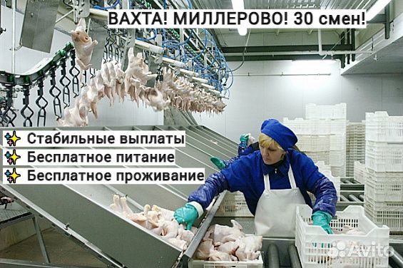 Вахта. Упаковщик. Миллерово