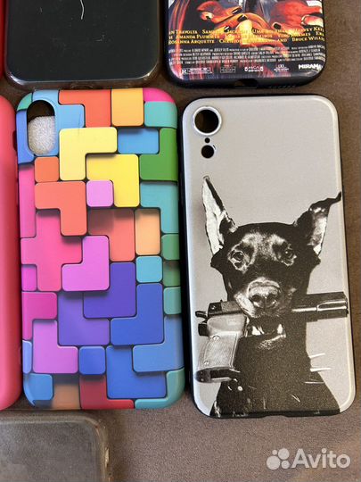 Чехлы накладки на iPhone xr 9 шт