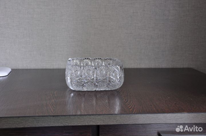 Салатник хрустальный Чехословакия