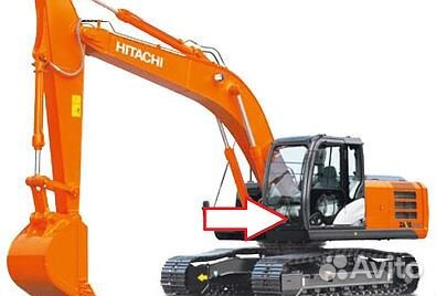 Hitachi Zaxis 180 3G-5G Cтекло лобовое ниж с шелк