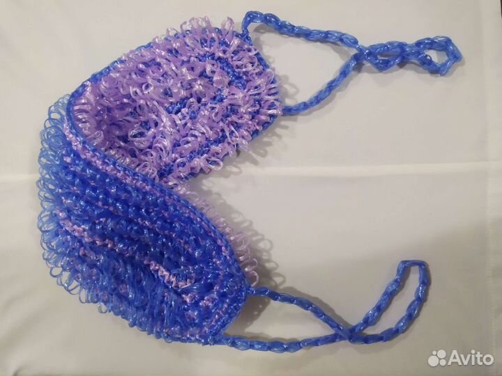 Мочалка вязаная