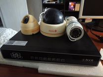 IP видеорегистратор + 4 IP камеры