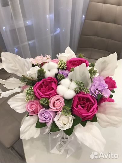 Неувядающий букет из мыльных цветов