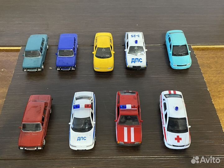 Модели LADA, Chevrolet, Toyota 1:64 Welly