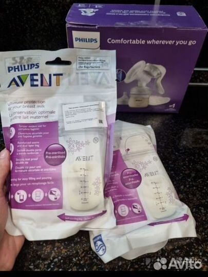 Пакеты для грудного молока avent