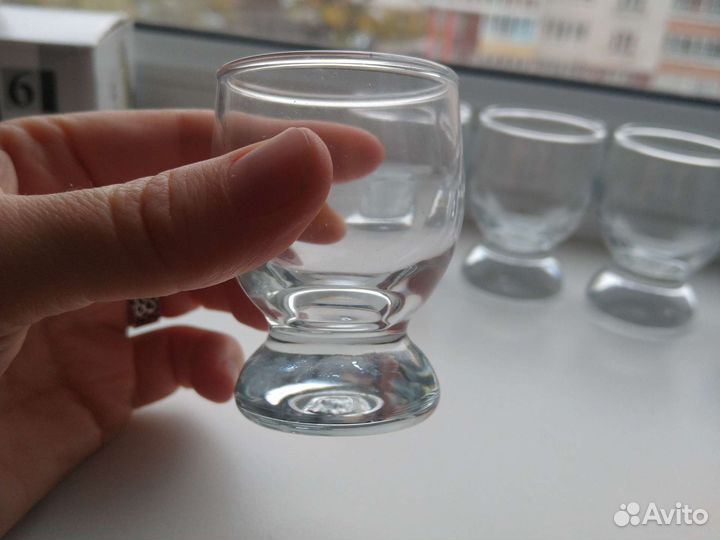 Новый набор рюмок стопок 6 шт., 60 мл, стекло
