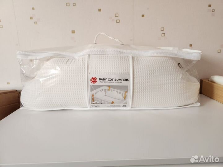 Набор бортиков на кроватку Happy baby, 3 штуки