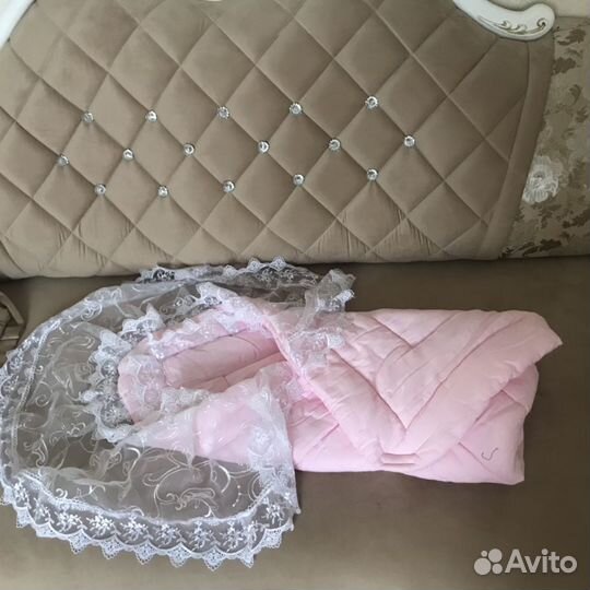 Комплект на выписку с органзой