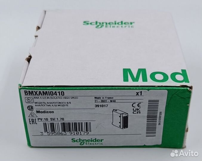 Bmxami0410 Модуль аналогового ввода Modicon X80