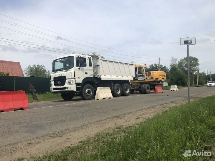 Вывоз грунта самосвалами