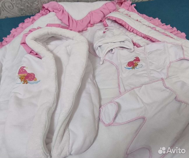 Конверт на выписку для девочки осень зима