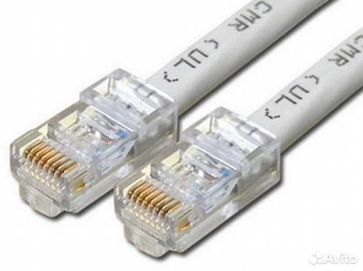 Кабель сетевой коммутации 8 жил RJ45 5,9 м. серый